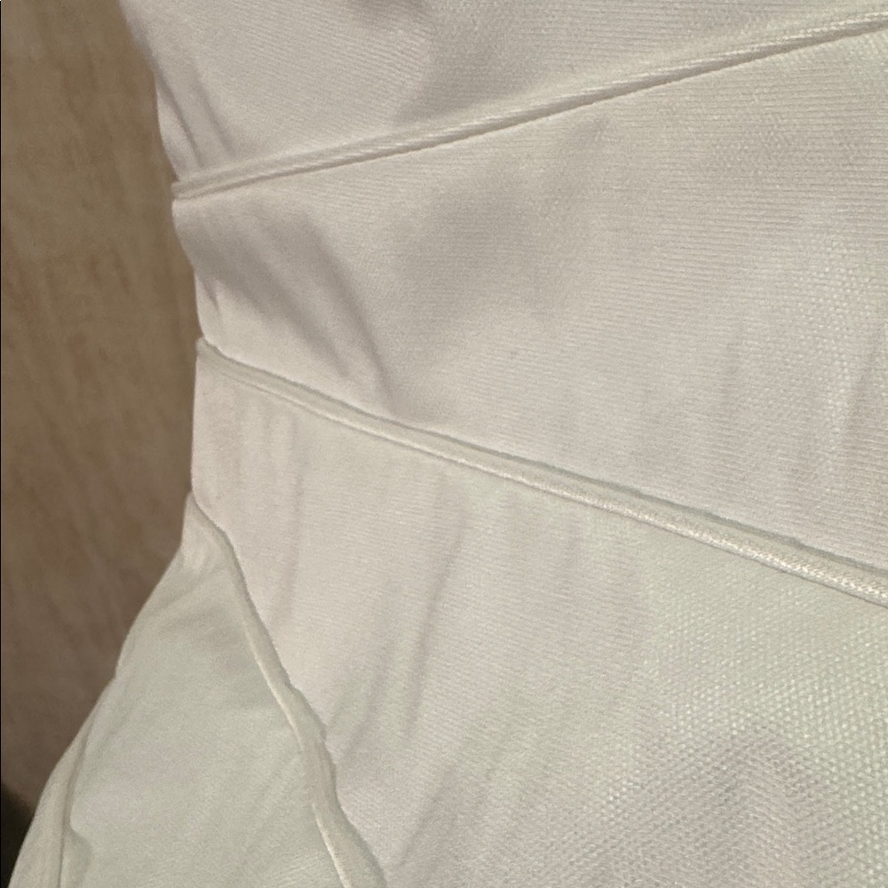 BLACK HALO Lined white Sheath Dress 8 GUC Small Thigh Slit - Picture 8 of 8